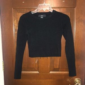 Black Cropped Sweater